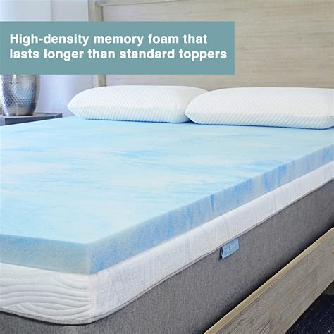 A cooling mattress topper, or pad is a thin layer which covers the top surface of a mattress and has elastic edges like a fitted sheet. Sure2Sleep King Premium, 3 LB. Cool Gel Swirl Memory Foam ...
