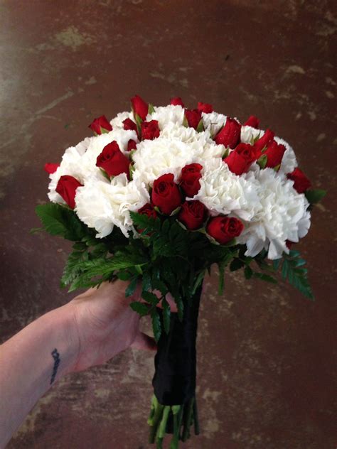 Check spelling or type a new query. Bridal bouquet, red, white and black, carnations and spray ...