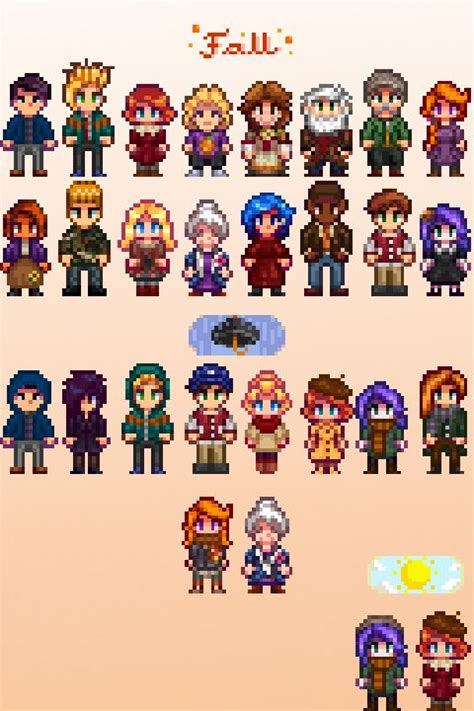 Players can toss the shorts in the luau soup for a shocking reveal in front of the entire town and governor, or they can stick it in their grange display during the stardew valley. Seasonal Villager Outfits at Stardew Valley Nexus - Mods and community | Stardew valley tips ...