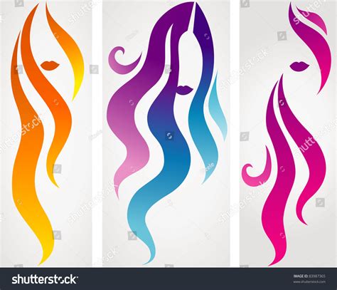 Set Of Hair Icons Stock Vector Illustration 83987365 Shutterstock