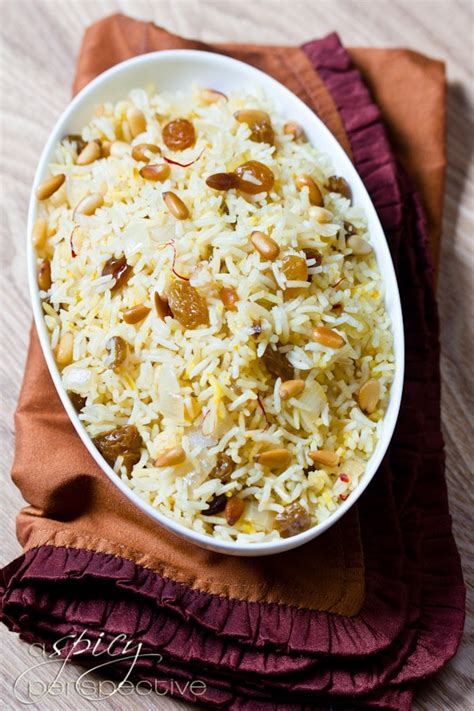 Curried basmati rice saladin praise of leftovers. Saffron Rice with Golden Raisins and Pine Nuts