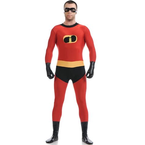 De Incredibles Kostuum Mr Incredible Bob Parr Cosplay Zentai Full Body