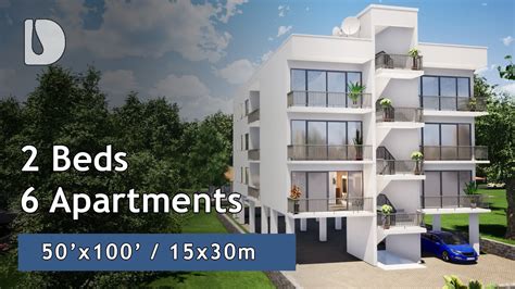 6 Apartments With 2 Bedrooms House Tour On 50x100 Plot Dprodesign