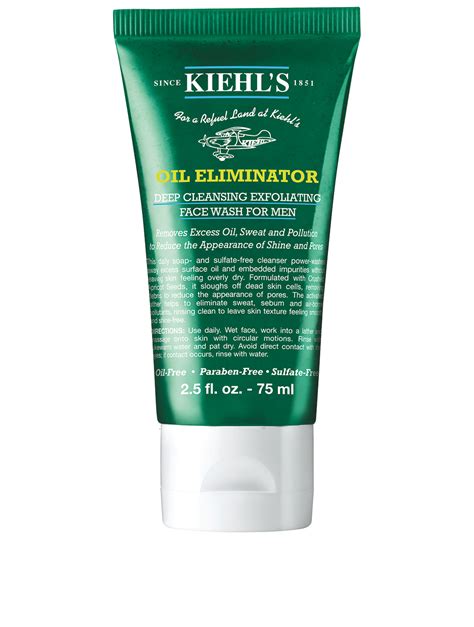 Kiehls Oil Eliminator Deep Cleansing Exfoliating Face Wash For Men
