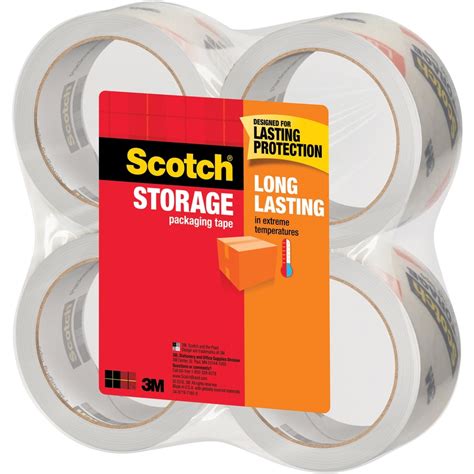 3m 3650 4 Scotch Super Clear Packaging Tapefast Shipping Office