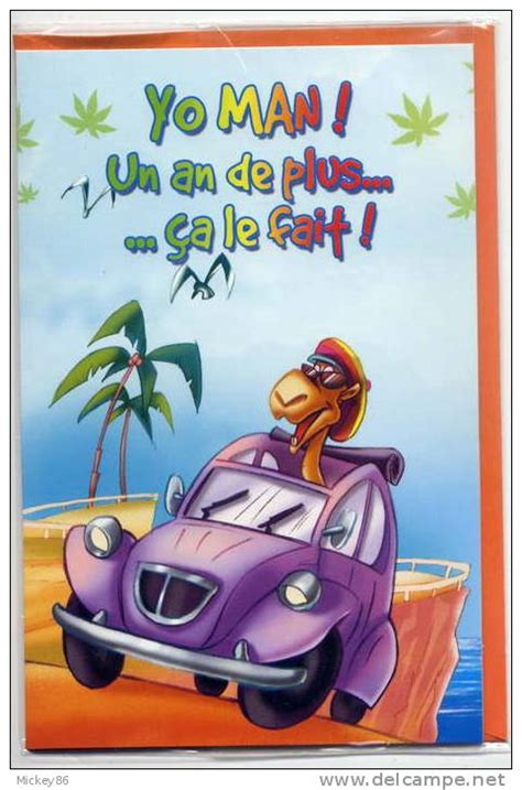 Cartes virtuelles anniversaire femme joliecarte. image carte anniversaire 2cv