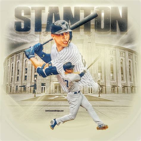 Giancarlo Stanton Wallpaper by CoreCustomDesign.com | Yankees baseball
