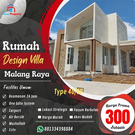 Rumah Murah Desain Villa di Kedungkandang | Pasang Iklan Rumah Gratis