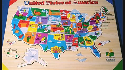 Kids Do And Learn Usa States And Capitals Puzzle Improves Attention