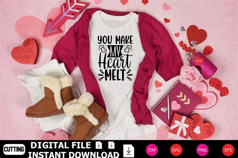 You Make My Heart Melt Graphic By Designshop24 · Creative Fabrica