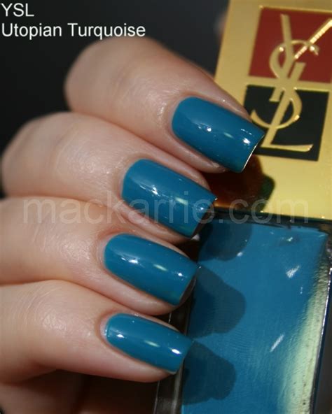MacKarrie Beauty Style Blog: YSL La Laque Utopian Turquoise