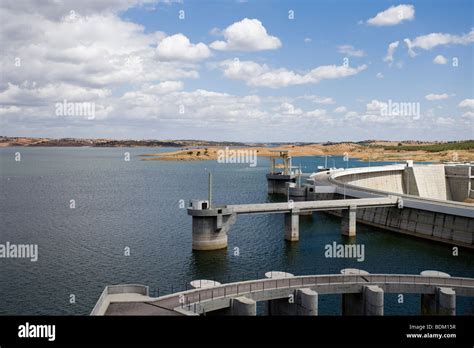 Alqueva Dam Alentejo Portugal Stock Photo Alamy