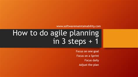 How To Do Agile Planning In 3 Steps 1