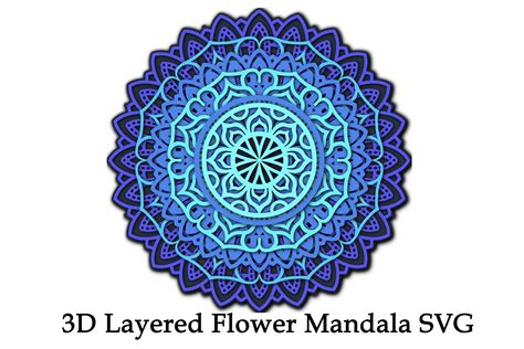 3d Layered Flower Mandala Svg And Png 7 Layers 678087 Paper Cutting
