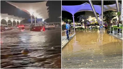 Rain Ahmedabad Airport Flooded After Heavy Rain Video Goes Viral