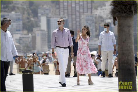Spanish Queen Letizia Shows Off Summer Style While During Royal Tour