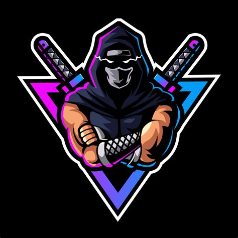 Dark Ninja Mascot Logo For Team Esport Gaming 17068883 Vector Art At