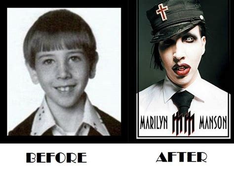Broken legs, namesakes, cia recruitment and two decades of obscenity. before after / marilyn manson :: then and now :: funny pictures / funny pictures & best jokes ...