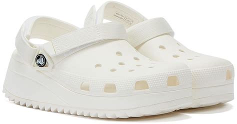 Crocs™ Rubber Classic Hiker Clogs In White Lyst
