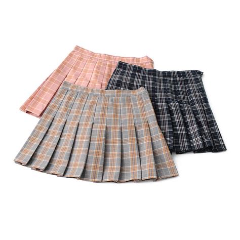 Winter Fashion Mini Skirts High Waist Casual School Uniforms Girls
