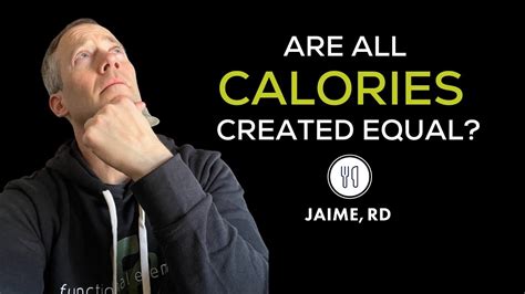 Are All Calories Created Equal — Functional Elements