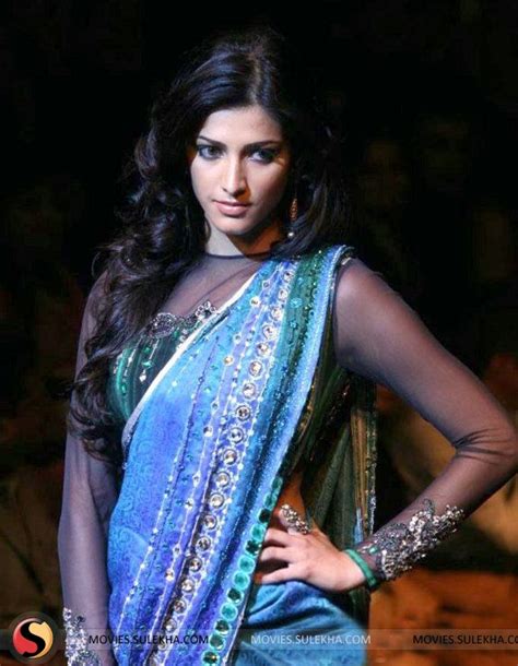 Page 3 Of Actress Shruti Haasan Walked The Ramp In A Blue Toned Saree