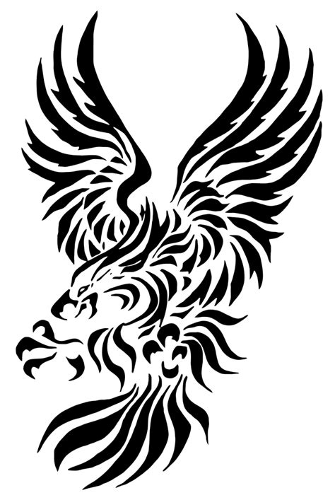 Tribal Eagle Tattoo Clip Art Image Clipsafari