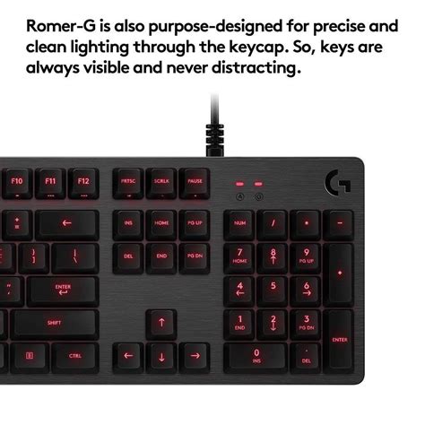 Logitech G413 Backlit Mechanical Gaming Keyboard With Usb Passthrough â