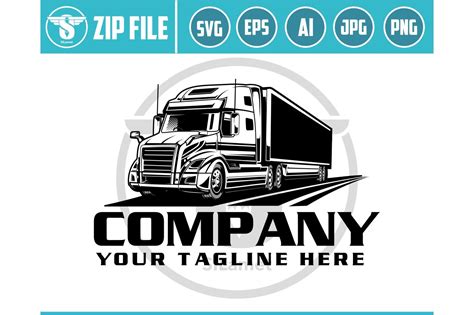 Trucking Logo Trucking Semi Truck Grafik Von Sllametdesigns · Creative