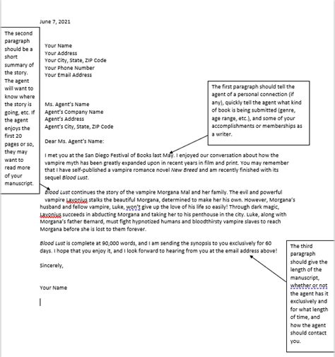 How To Format Your Query Letter
