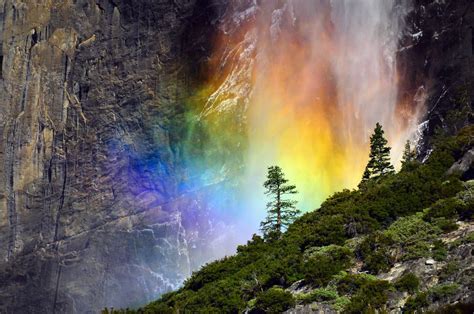 Yosemite Falls Rainbow Onewildwest Flickr