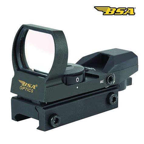 Bsa Optics Panoramic Redgreen Illuminated Reflex Sight Sights