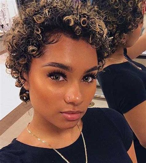 30 Pretty Stylish Natural Short Curly Hair Short Hairdo