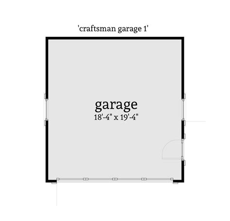 2 Car Craftsman Garage 380 Square Feet Tyree House Plans Craftsman