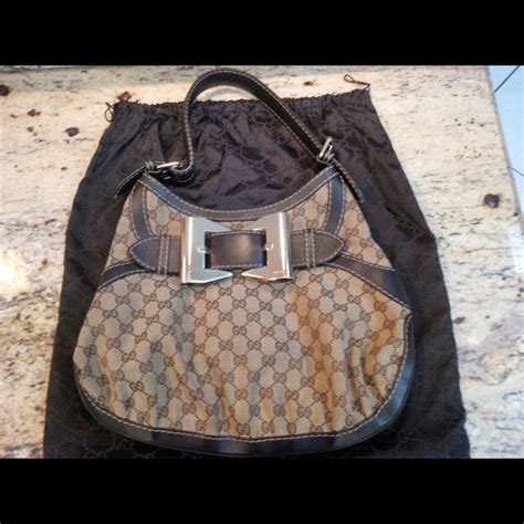 Gucci Bags Authentic Gucci Queen Hobo Gg Canvas Handbag Poshmark