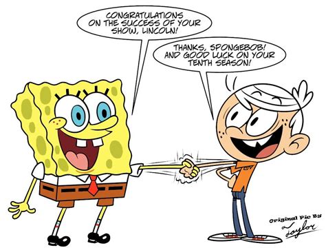 Spongebob Crossover With The Loud House Favorite Cartoon Character