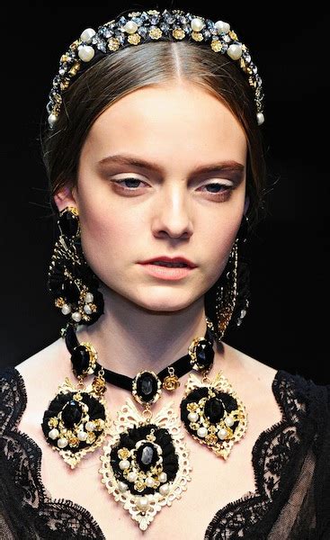 Hair Accessories Trend In 2013 Dolce And Gabbana Accessories In Baroque