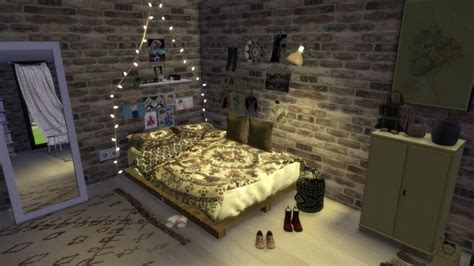 Urban Boho Bedroom At Portuguesesimmer Sims 4 Updates