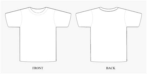Plain White T Shirt Front And Back T Shirt Template For Adobe