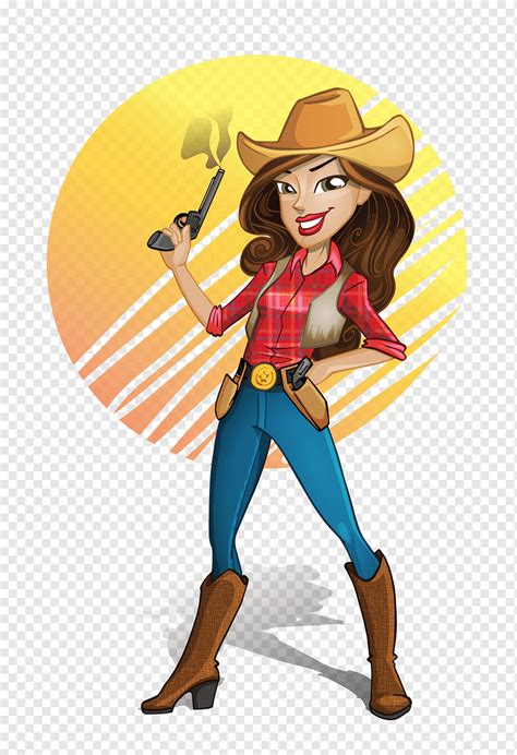 Download Cowgirl Woman On Top Illustration Images