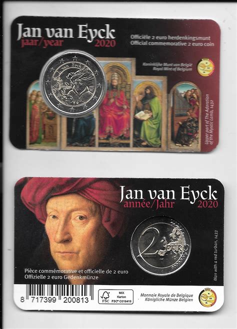 2 Euro Belgien 2020 Jan Van Eyck 2 Euro Sondermünzen Belgien Euro
