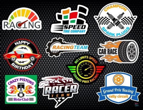 Racing Decals Race Car Stickers Race Car Party Racing Etsy