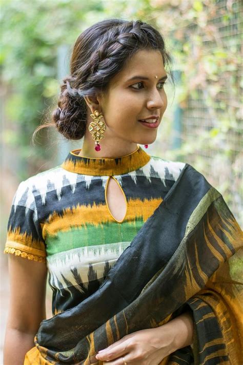 13 Incredible Collar Blouse Designs You Can Wear With Any Saree • Keep