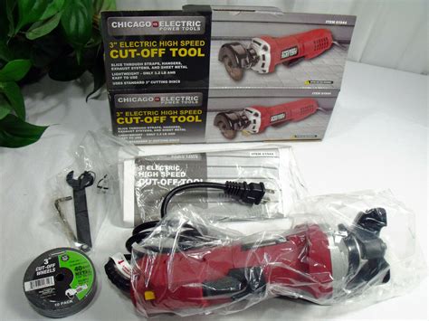 Chicago Electric 3 High Speed Cut Off Pwr Tool W 10 Pk 40 Grit Cut