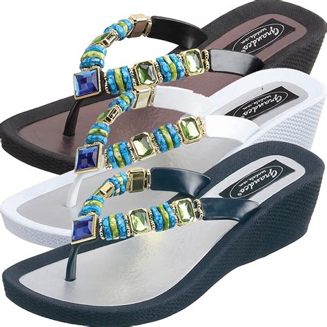 Grandco Sandals Jade Wedge 26688e Shop At The Accessory Barn The