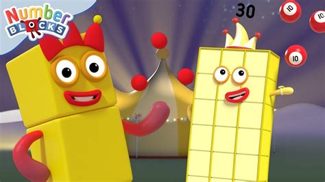 Numberblock Three And Circus Tricks Compilation Learn To Count