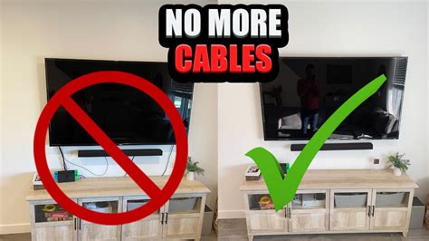 How To Hide Your Tv Wires Easy Youtube