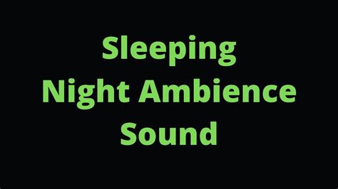 4 Hours Night Ambience Sound Crickets Summer Night Nature Sounds