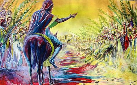 Palm Sunday 1 Painting By Evans Yegon Fine Art America