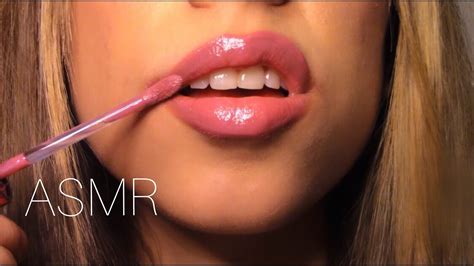 Asmr Lipgloss Application Plumping Close Up Youtube